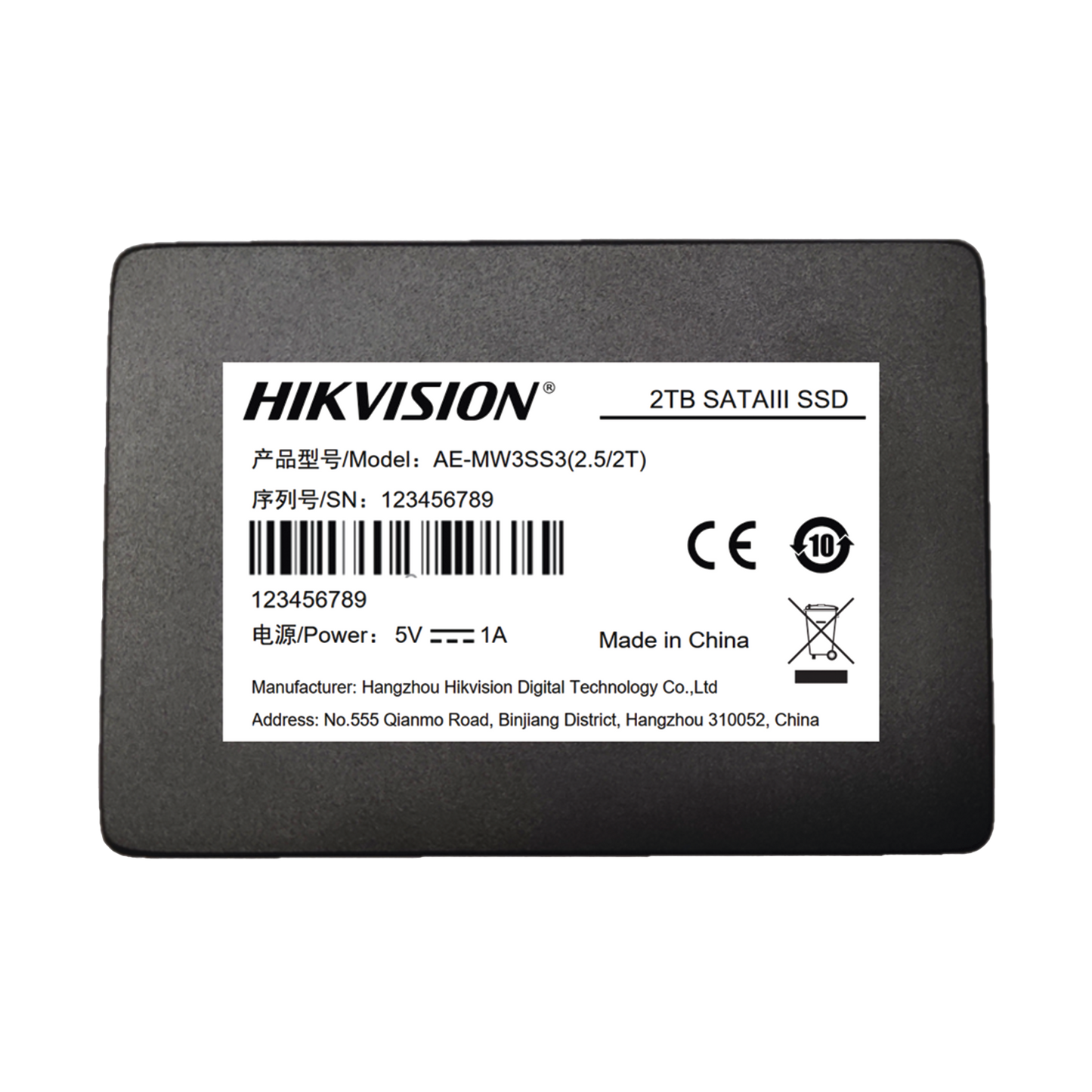 SSD PARA Videovigilancia Móvil / 2 TB / 2.5" / Alto Performance / Uso 24/7 / Resistente en Alta Temperaturas