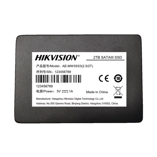 SSD PARA Videovigilancia Móvil / 2 TB / 2.5" / Alto Performance / Uso 24/7 / Resistente en Alta Temperaturas