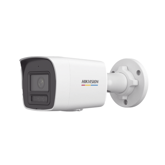 [Dual Light + ColorVu] Bala IP 2 Megapixel / Lente 2.8 mm / 30 mts IR + 30 mts Luz Blanca / Micrófono Integrado / ACUSENSE Lite / Exterior IP67 / WDR 120 dB / PoE / Micro SD / ONVIF