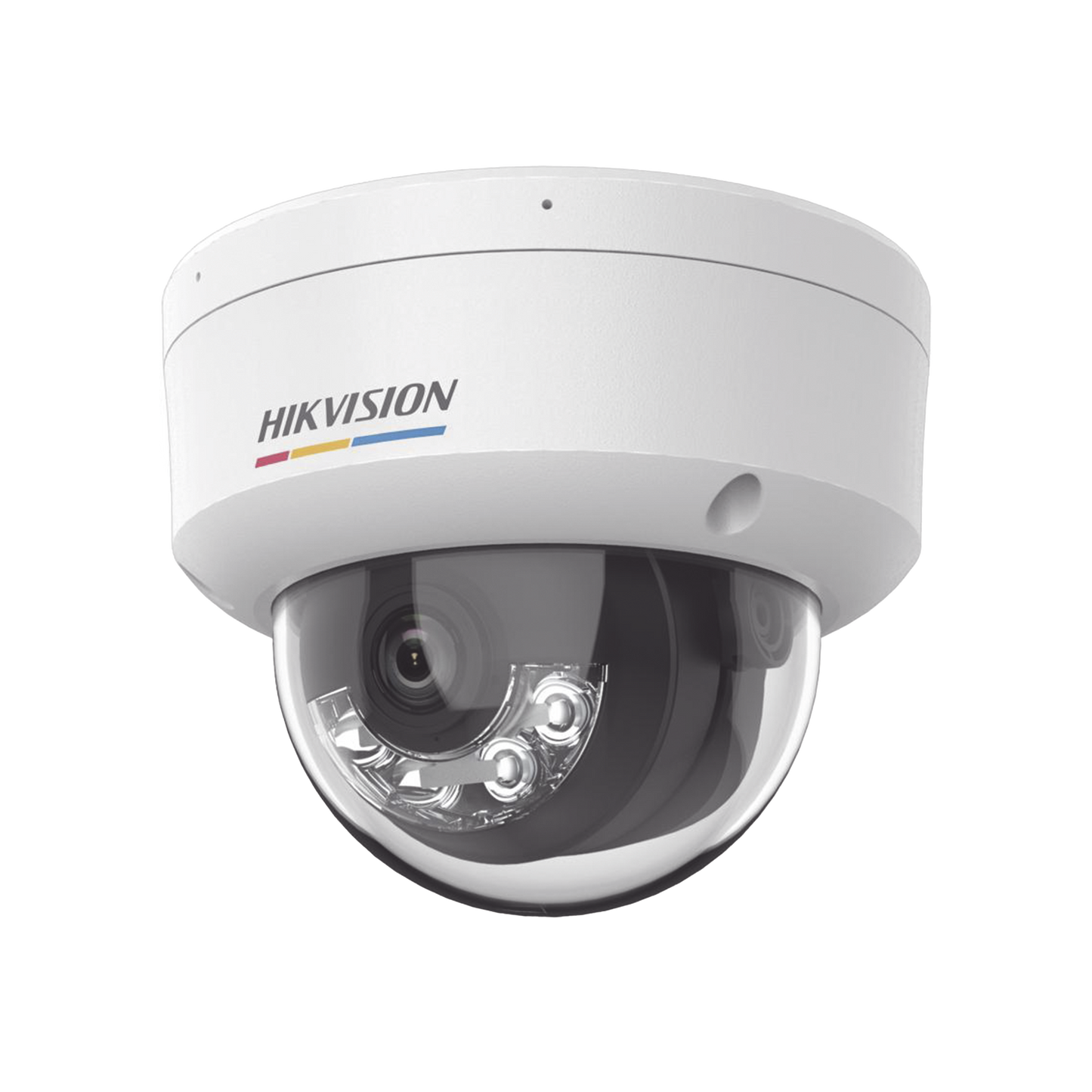 [Dual Light + ColorVu] Domo IP 4 Megapixel / Lente 2.8 mm / 30 mts IR + 30 mts Luz Blanca / Micrófono Integrado / ACUSENSE Lite / Exterior IP67 / IK08 / WDR 120 dB / PoE / Micro SD / ONVIF