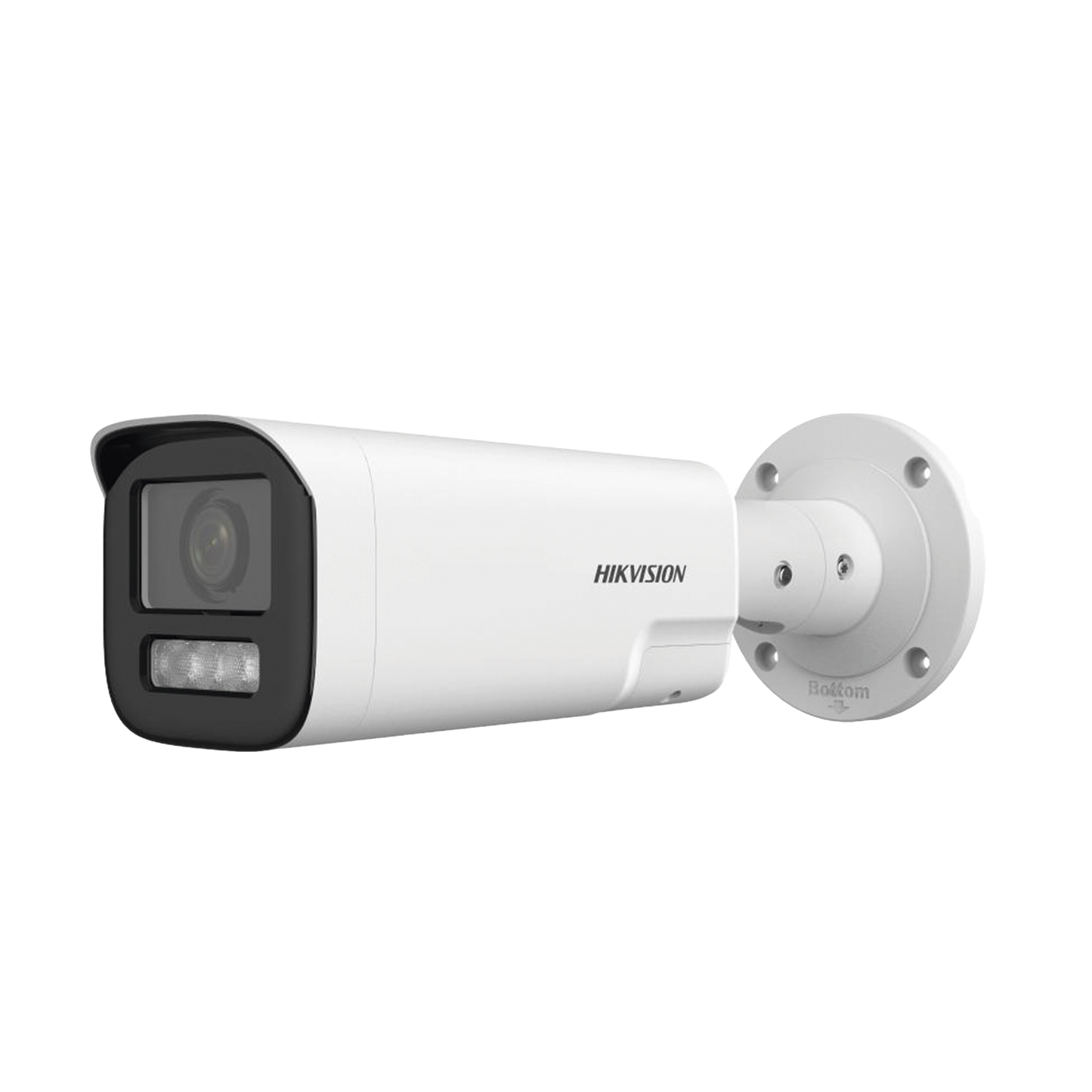 Bala IP 4 Megapíxel / Lente Mot. 2.8 a 12 mm / Dual Light (50 mts IR + 50 mts Luz Blanca) / ACUSENSE Lite / Audio de Dos Vías /  Luz Intermitente y Alerta de Audio / Exterior IP67 / WDR 120 dB / PoE / ONVIF / Micro SD