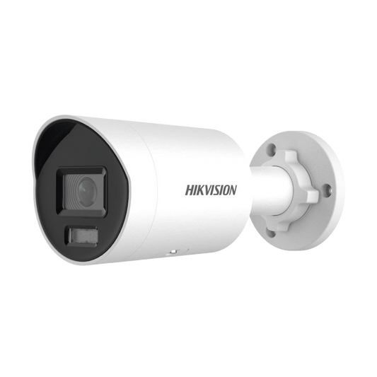 [Dual Light + ColorVu] Bala IP 4 Megapixel / Lente 2.8 mm / 40 mts IR + 40 mts Luz Blanca /  Microfono Integrado / Exterior IP67 /   WDR 130 dB / Videoanaliticos (Filtro de Falsas Alarmas) / Captura Facial /  PoE / ACUSEARCH