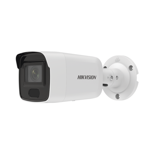 Bala IP 6 Megapixel / Lente 2.8 mm / 40 mts IR / Exterior IP67 / PoE / ACUSENSE / DARKFIGHTER / Alarmas y Audio I/O / ONVIF / Micro SD / 4 Analíticos: AcuSense, Deteccion Facial, Conteo de Personas por Cruce y Zona