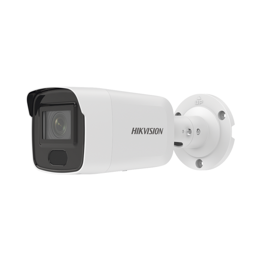 Bala IP 8 Megapixel / Lente 2.8 mm / 40 mts IR / Exterior IP67 / PoE / DARKFIGHTER / Alarmas y Audio I/O / ONVIF / Micro SD / 4 Analíticos: AcuSense, Deteccion Facial, Conteo de Personas por Cruce y Zona