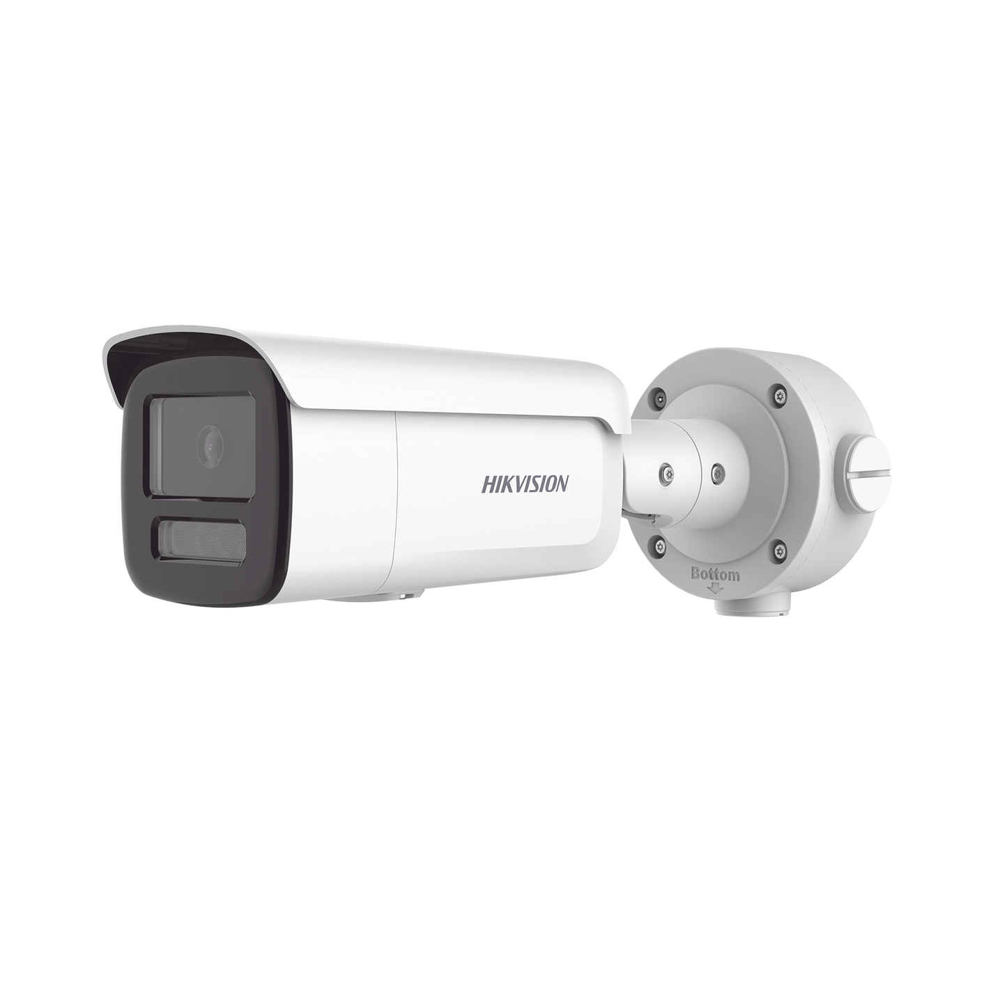 Bala IP 4 Megapixel / Lente 4 mm / Dual Light (60 mts IR + 60 mts Luz Blanca ) / Darkfighter S / Exterior IP67  / WDR 130 dB / 4 Analíticos: AcuSense, Deteccion Facial, Conteo de Personas por Cruce y Zona