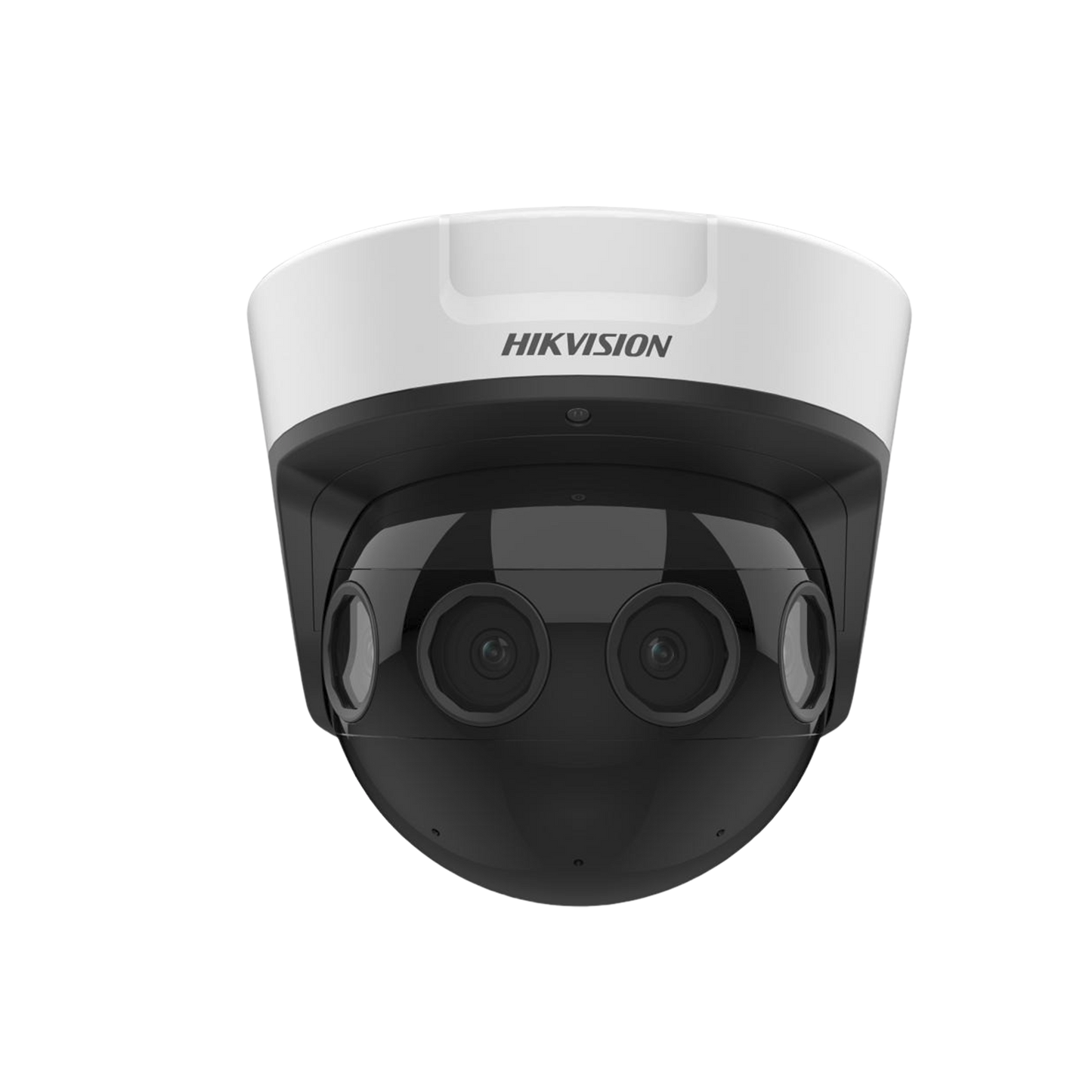 PanoVu Series / Vista Panorámica 180° / 16 Megapixel en Total / 4 Lentes 2.8 mm (4 Lentes 4 Megapixel) / 20 mts IR / Exterior IP67 / IK10 / 12 Vcc / PoE+ / Micro SD