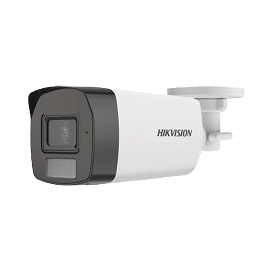 [Dual Light + ColorVu] Bala TURBOHD 3K (5 Megapixel) / Lente 2.8 mm / 40 mts IR + 40 mts Luz Blanca  / Gran Angular 104.5° / Exterior IP67 / Micrófono Integrado / dWDR / 4 Tecnologías