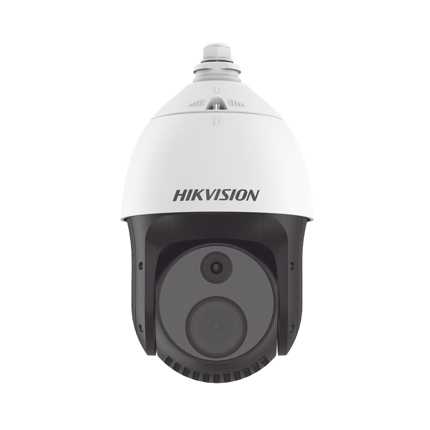 PTZ IP Dual / Lente Térmico 7 mm (384 X 288) / Lente óptico 32X (4 Megapixel) / 100 mts IR / WDR 120 dB / Exterior IP66 / MicroSD