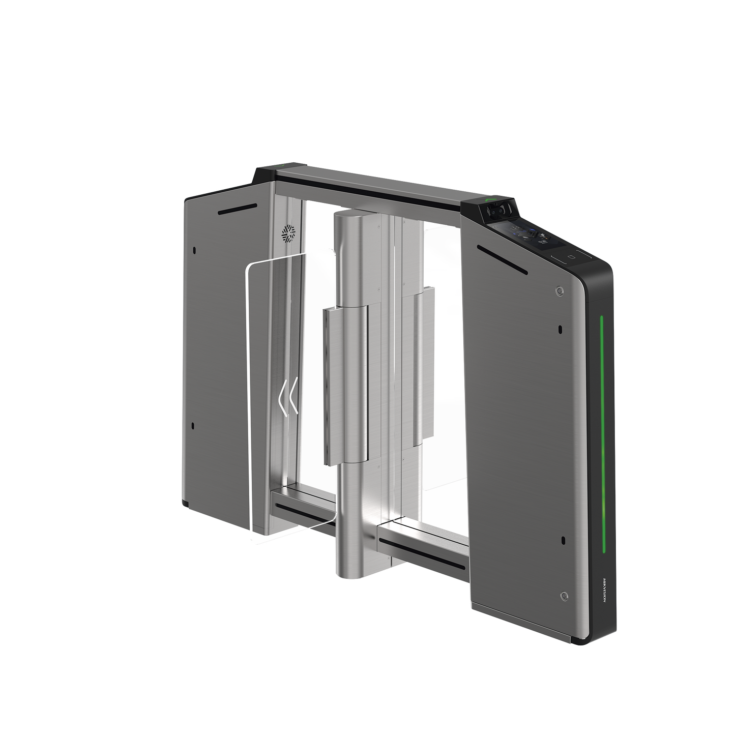 Torniquete Inteligente CENTRAL con Reconocimiento Facial Incluido / Para Ampliar Numero de Carriles con Torniquetes DS-K3B631TX Izquierdo y Derecho / Acero Inxoxidable SUS304 / Carril de 65 cms