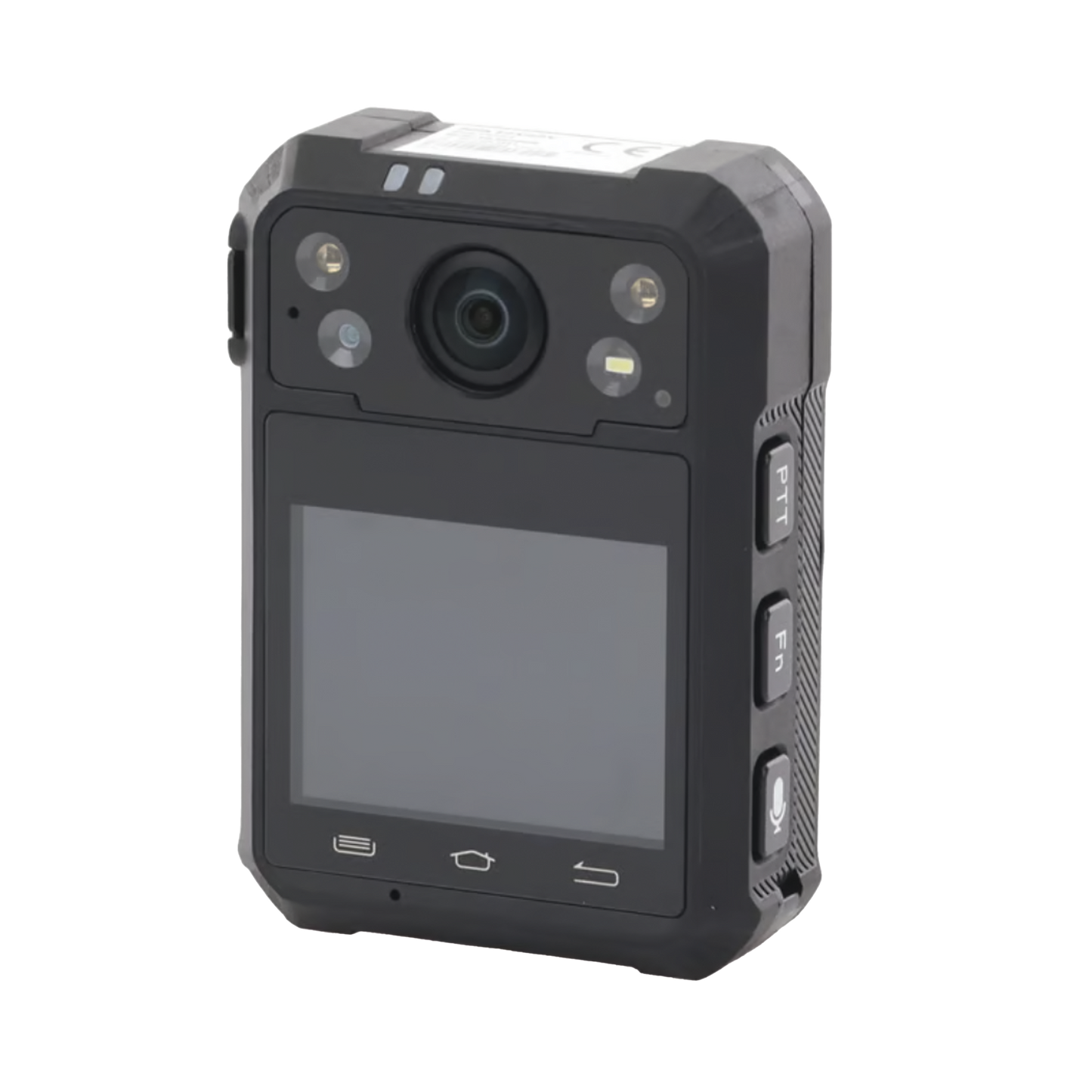 Body Camera Portátil / Grabación a 1920 × 1080p / Pantalla Frontal 1.77" TFT / Conexión Remota 4G / WiFi / GPS / Fotos de Hasta 40 Megapixel / IP68 / H.265 / 128 GB de Almacenamiento / Microfono Integrado