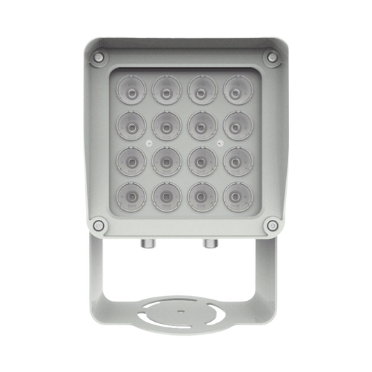 Lampara IR de Luz Continua / 16 Lámparas LED / Distancia Efectiva 16 a 25 metros / Cobertura 40° / Exterior IP66