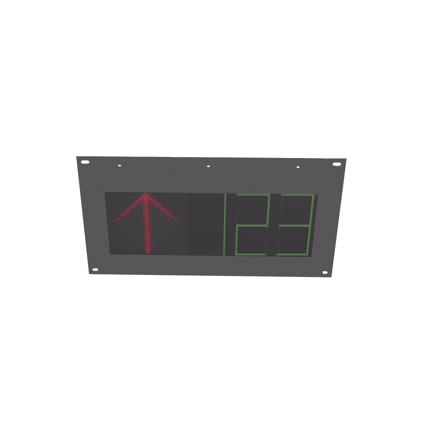 Guía de Estacionamiento Interior / Ideal para Pasillos y Áreas de Control de Estacionamientos / RS485- RJ45 / Indicador Numérico / Flecha Dinámica