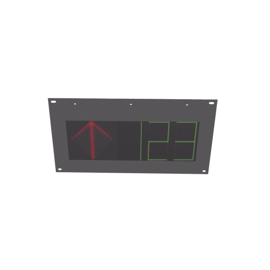 Guía de Estacionamiento Interior / Ideal para Pasillos y Áreas de Control de Estacionamientos / RS485- RJ45 / Indicador Numérico / Flecha Dinámica