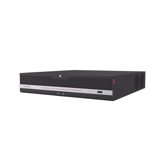 NVR 12 Megapixel (4K) / 32 Canales IP / 8 Bahías de Disco Duro / 2 Tarjetas de Red / Soporta RAID / HDMI en 4K / Soporta POS / Reconocimiento Facial / Bases de Datos / Hasta 100,000 Fotografías