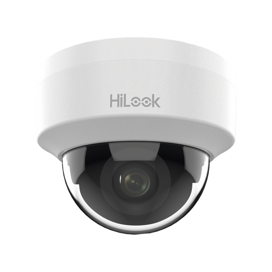 HiLook Series / Domo IP 2 Megapixel (1080p) / Lente 2.8 mm (Gran Angular) / 20 mts IR / Interior / PoE / dWDR / H.265+ / ONVIF